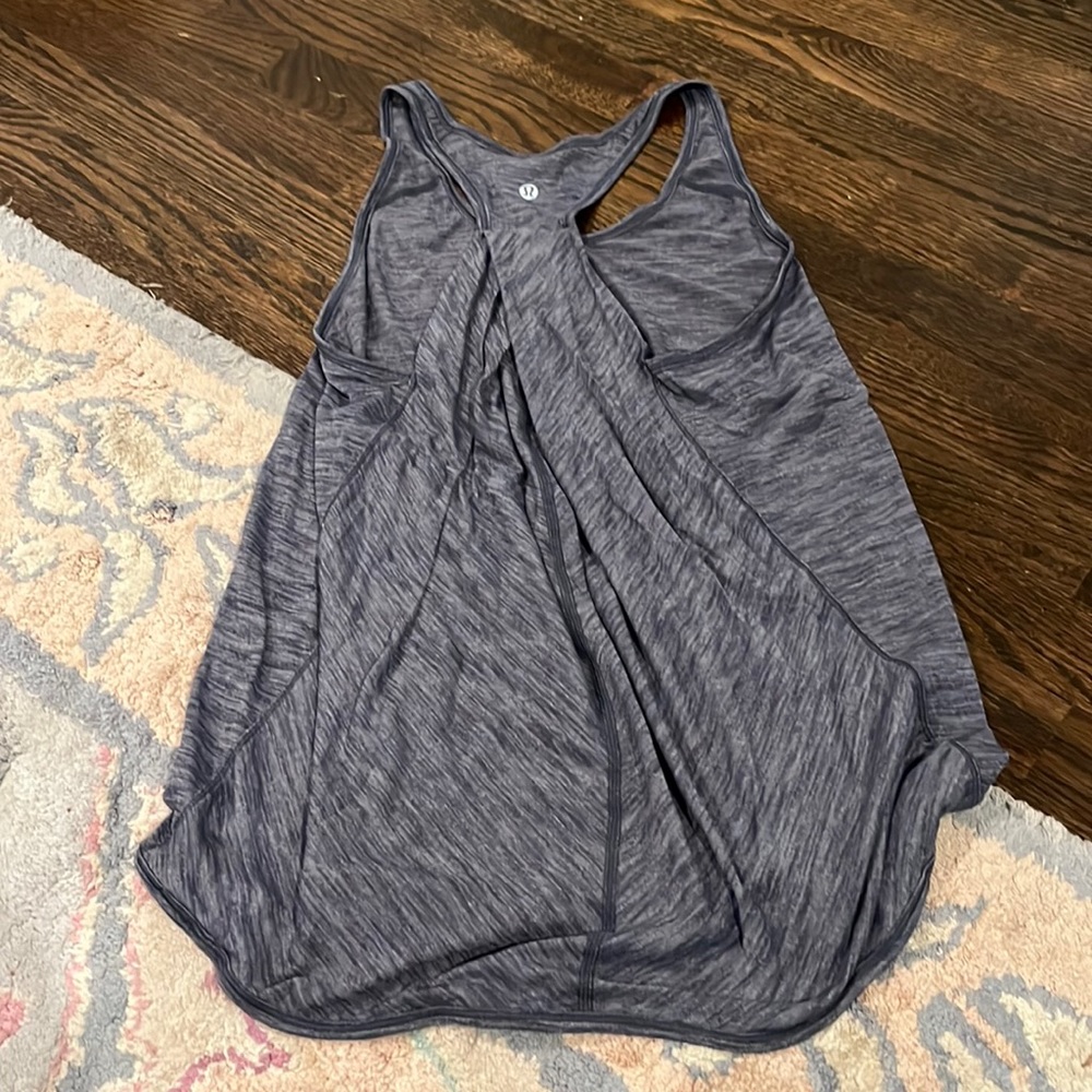 Lululemon Essential Tank Heathered Navy